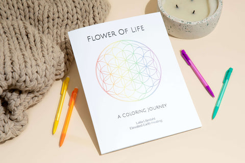 Flower of Life: A Coloring Journey Book Cover