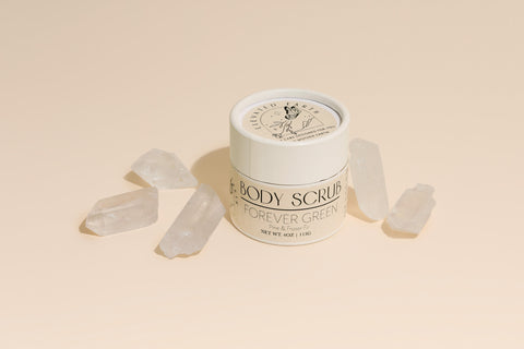 body scrub with crystals