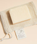 soap saver bag and salt soap display